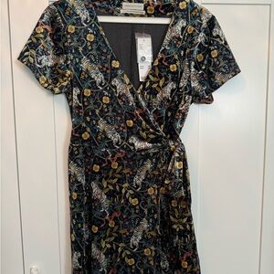 NWT Urban Outfitters Velvet Wrap Dress